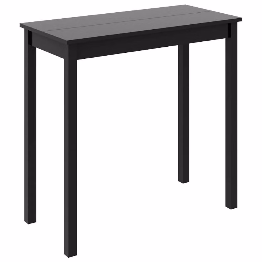 Berkfield Home Modern Rectangular Bar Table in Black MDF, W/D/H: 115 x 55 x 107 cm – 2