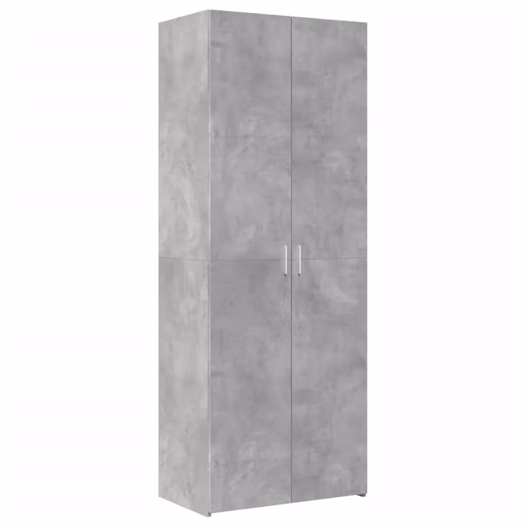 Berkfield Home Highboard in Concrete Grey, Modern MDF Storage Unit, W/D/H: 70 x 42.5 x 185 cm