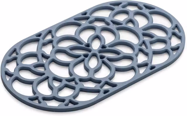 Zeal Large Oval Silicone Trivet Mat in Blue, W/D/H: 32 x 18 cm – 4