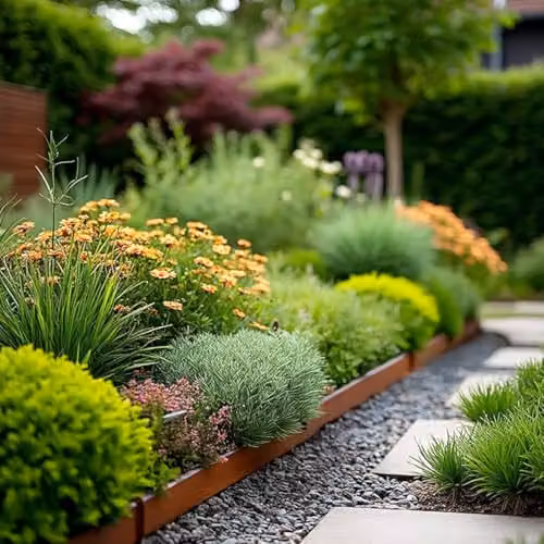 Nicoman Metal Garden Lawn Edging Border with Pegs and Joining Clips, Set of 5 – 5