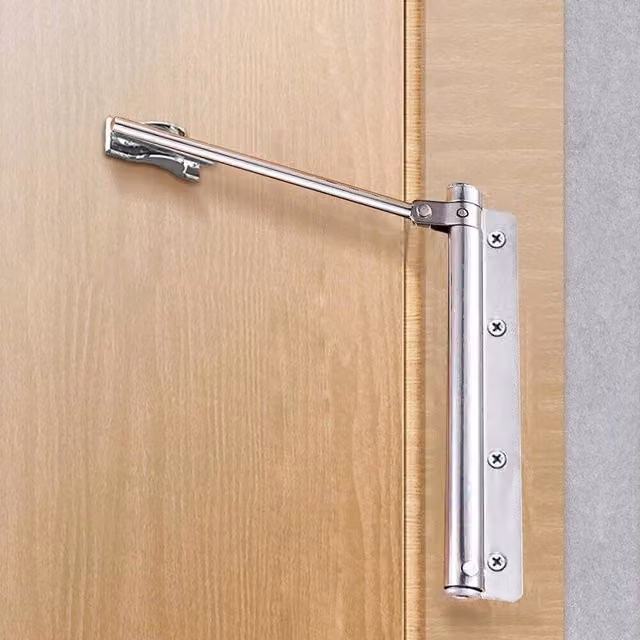 Havendro Heavy Duty Spring Door Closer, Surface Mount, Silver Stainless Steel – 1