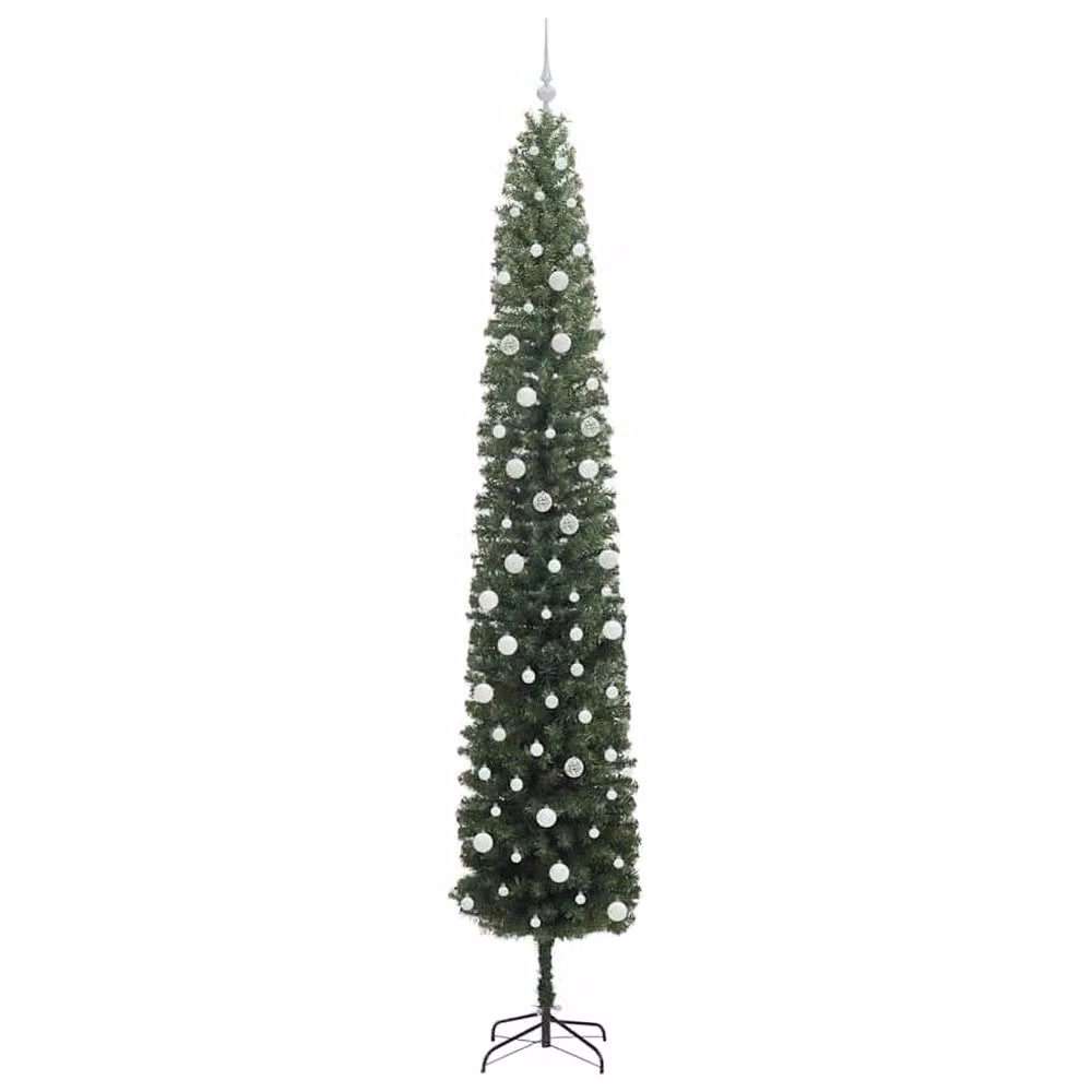 Berkfield Home Artificial Christmas Tree with 300 Warm White LEDs and Stand, Green – 4