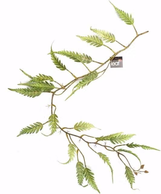 Realistic Artificial Hanging Fern Foliage Plant in Green