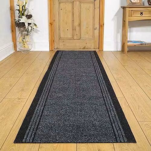 runrug Inca Hallway and Kitchen Runner Rug, Black, W: 80 cm, L: 150 cm – 5