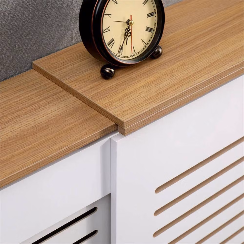 PAWNORA Adjustable White MDF Radiator Cover – 2