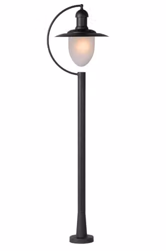 Lucide Aruba Dimmable Modern Outdoor Bollard Lamp Post in Black