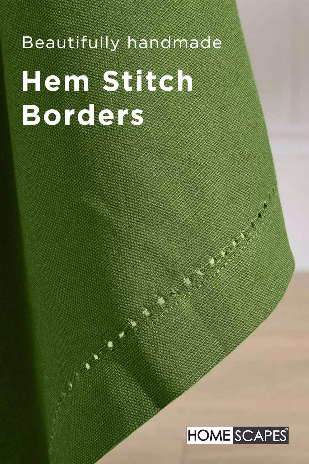 Homescapes Plain Round Cotton Tablecloth, Diameter: 178 cm, Green – 3