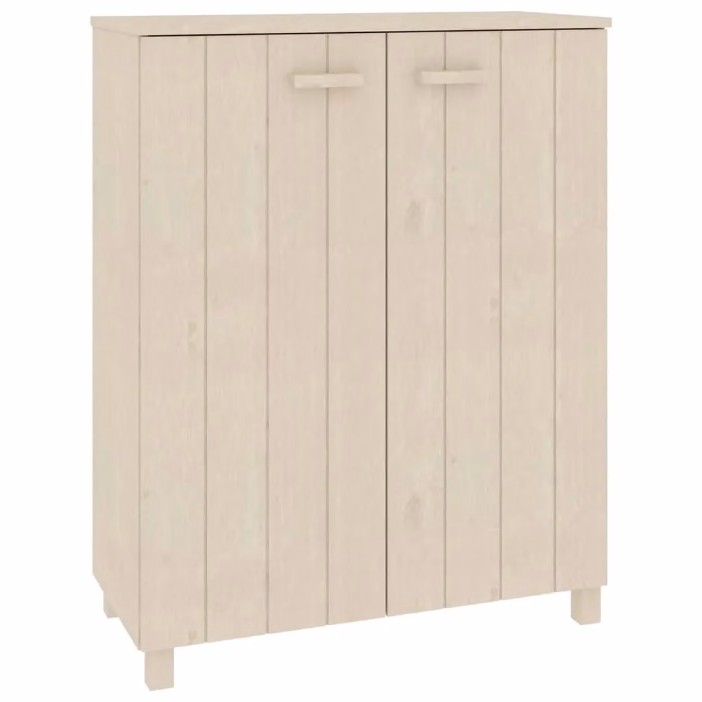 Berkfield Home HAMAR Shoe Cabinet in Honey Brown Solid Pine, W/D/H: 85 x 40 x 108 cm – 2