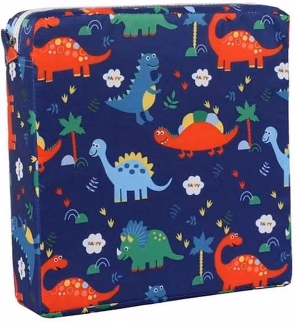 PAWNORA Dinosaur Booster Sponge Pad Seat Cushion for Children in Blue and White – 1
