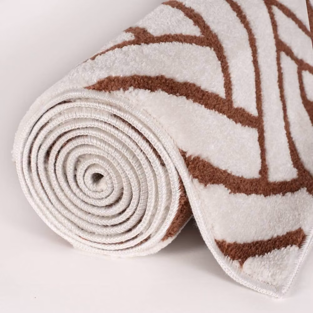 THE RUGS Loft Herringbone Soft Pile Area Rug in Terracotta, W: 80 cm, L: 150 cm – 6