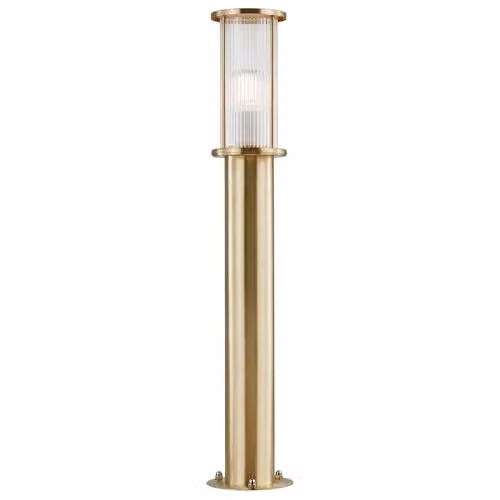 Nordlux Linton Brass Outdoor Garden Post Light, IP54 Maritime Safe, E27