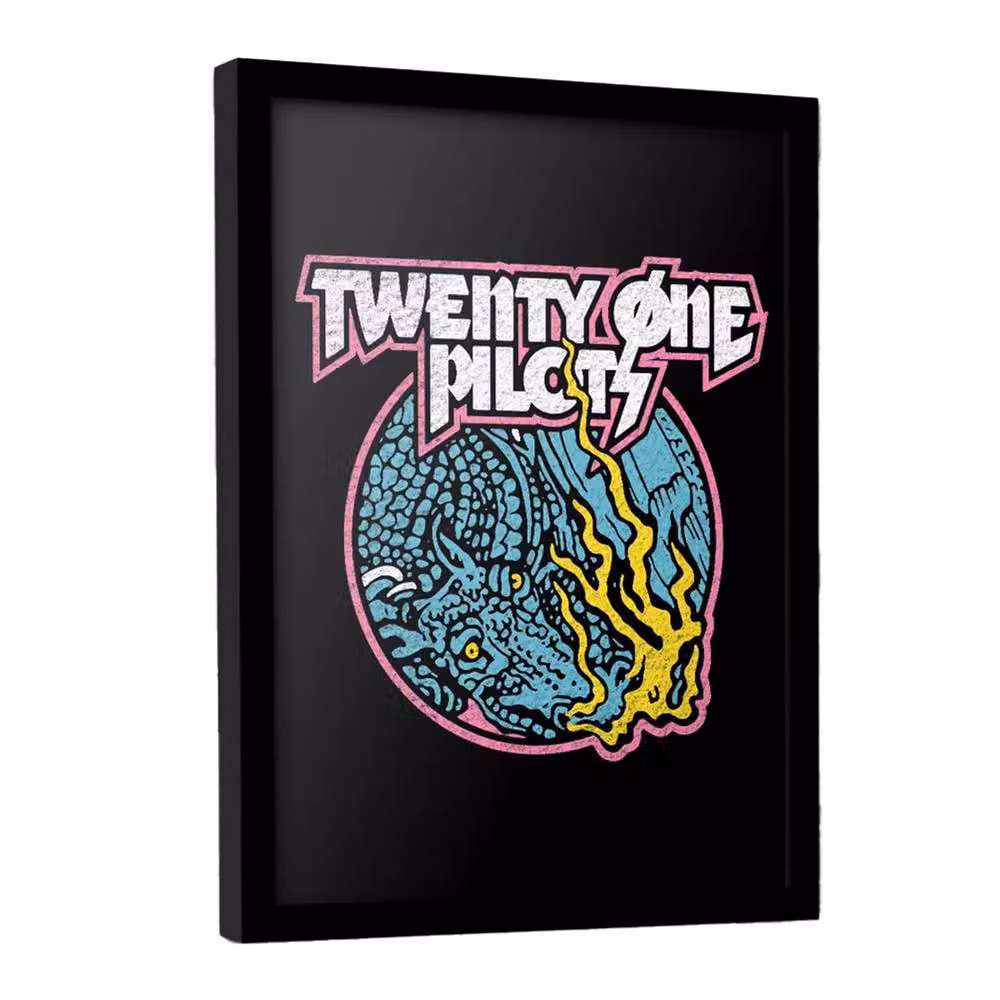 Twenty One Pilots Scale & Icy Multicolour Framed Typography Wall Poster – 3