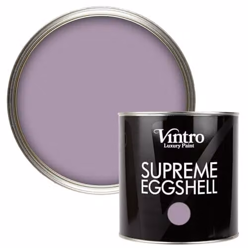 Vintro Amethyst Lilac Eggshell Paint for Walls, Wood and Trim, 2.5 l