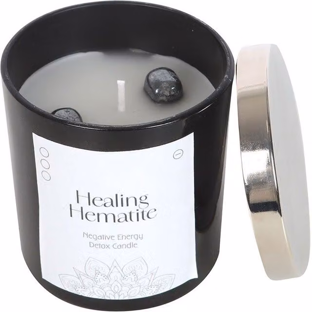 Something Different Healing Hematite Tabletop Candle in Black – 1