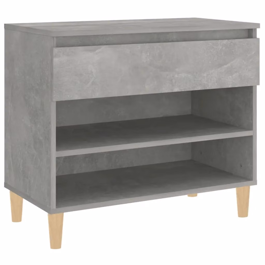 Berkfield Home Modern Grey Shoe Cabinet with Doors and Drawers, W/D/H: 70 x 36 x 60 cm – 2