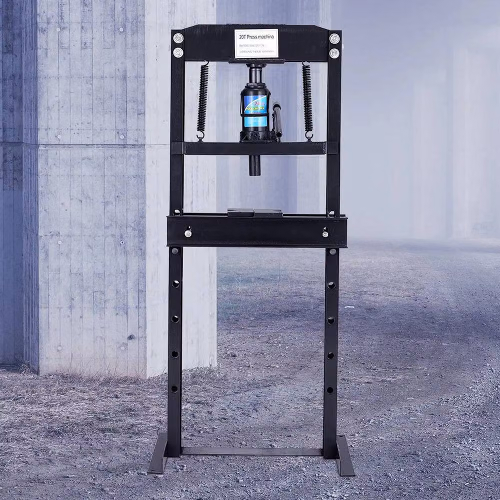 FLAVORA Black 20 Ton Hydraulic Shop Press Industrial Garage Workshop Jack – 2