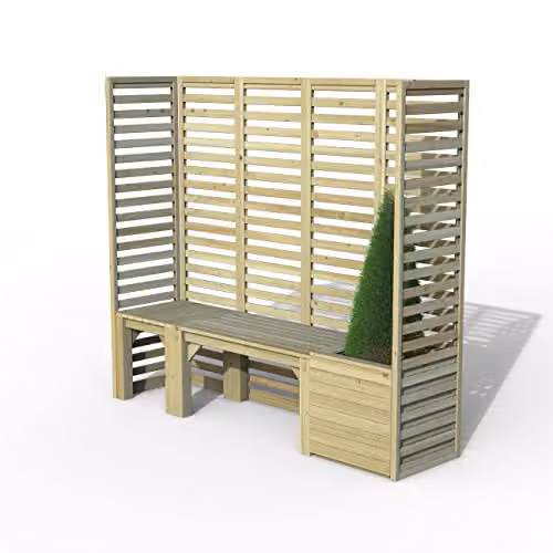 Forest Garden Modular Garden Seating in Brown with Solid Wood Frame and Scatter Cushions – 1