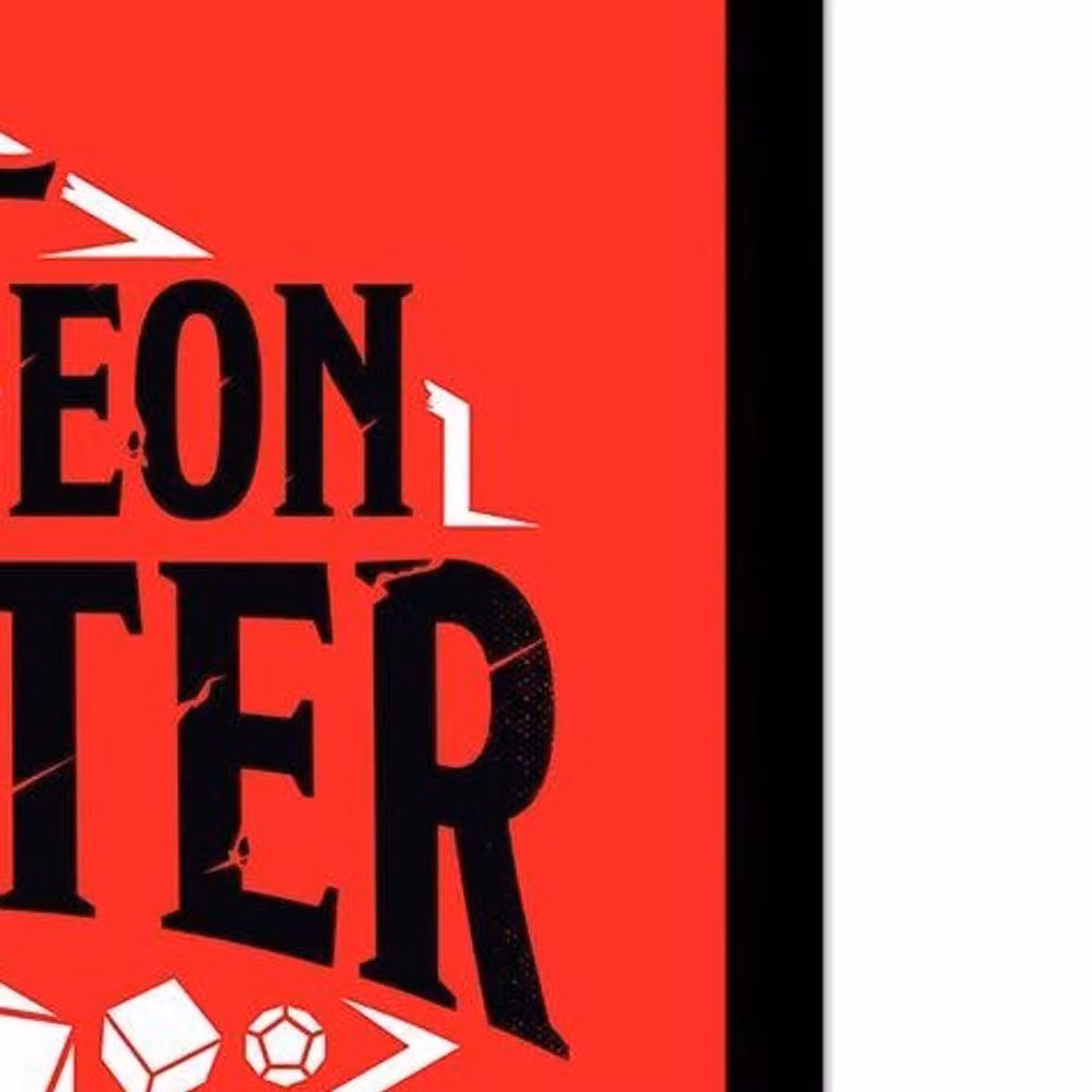 Dungeons & Dragons Framed Typography Paper Poster in Red – 2