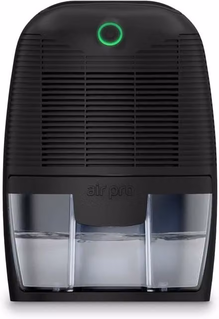 Air Pro Mini Portable Electric Dehumidifier and Mould Remover, 600ml, Black