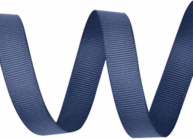 Neel Blue Navy Blue 25mm Grosgrain Polyester Ribbon, 10 Metres – 1