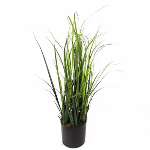 Leaf Design UK Green Artificial Grass Potted Tabletop Plant – 1