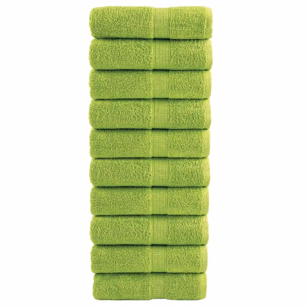 Berkfield Home SOLUND Premium Soap Towels, Apple Green, 10 pcs, W/D: 30 x 30 cm – 2