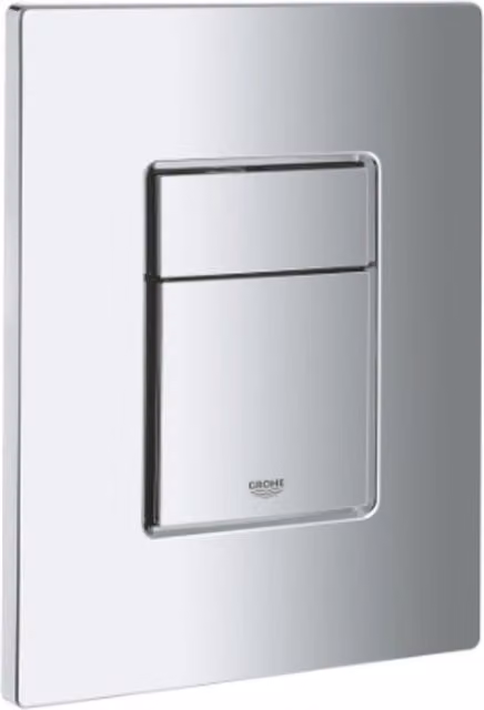 Grohe Skate Cosmo Flush Plate in Chrome, Grey, 38732000