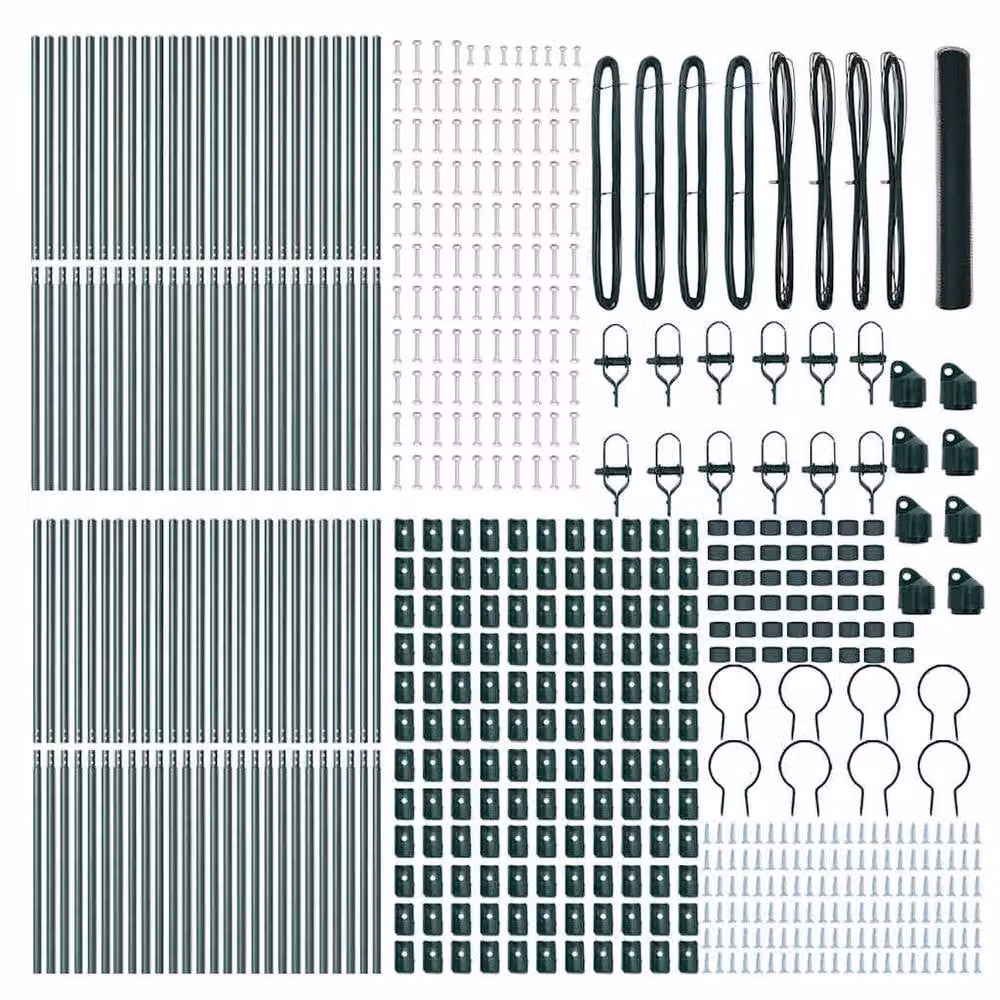 Berkfield Home Green Steel Hexagon Fence, H: 120 cm x W: 100 m – 3