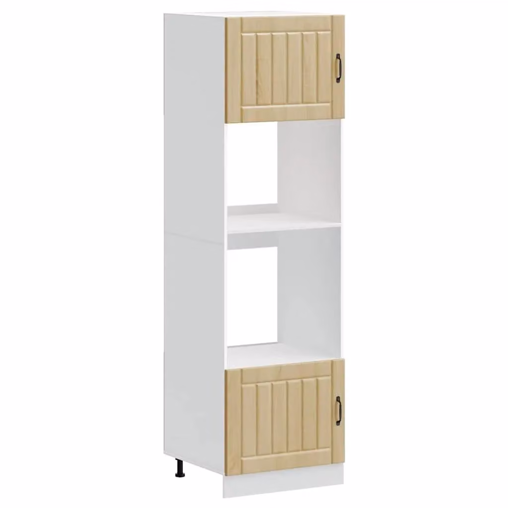 Berkfield Home Kalmar Appliance Housing Unit Set of 2 in Sonoma Oak Brown
