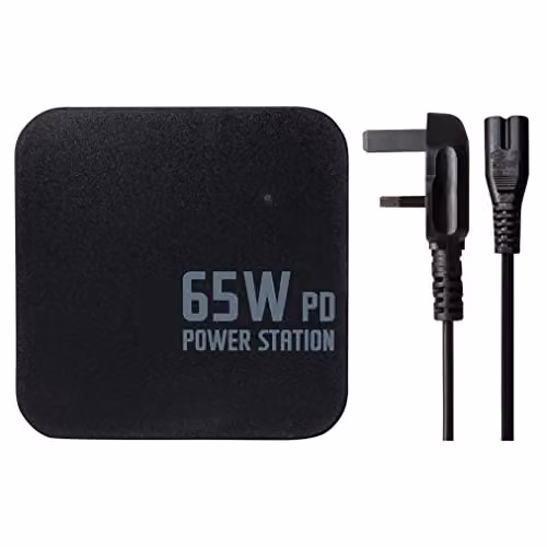 Maplin 65W 4 Port USB-C and USB-A GaN Power Station Laptop Charger in Black – 2