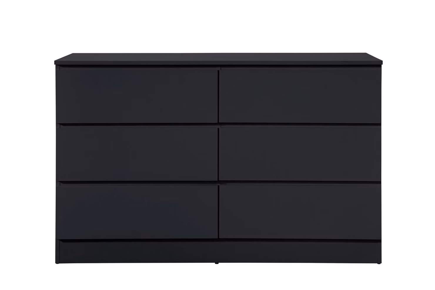 Birlea Oslo 6 Drawer Chest in Grey and Black W/D/H: 121.5 x 40 x 70 cm – 3