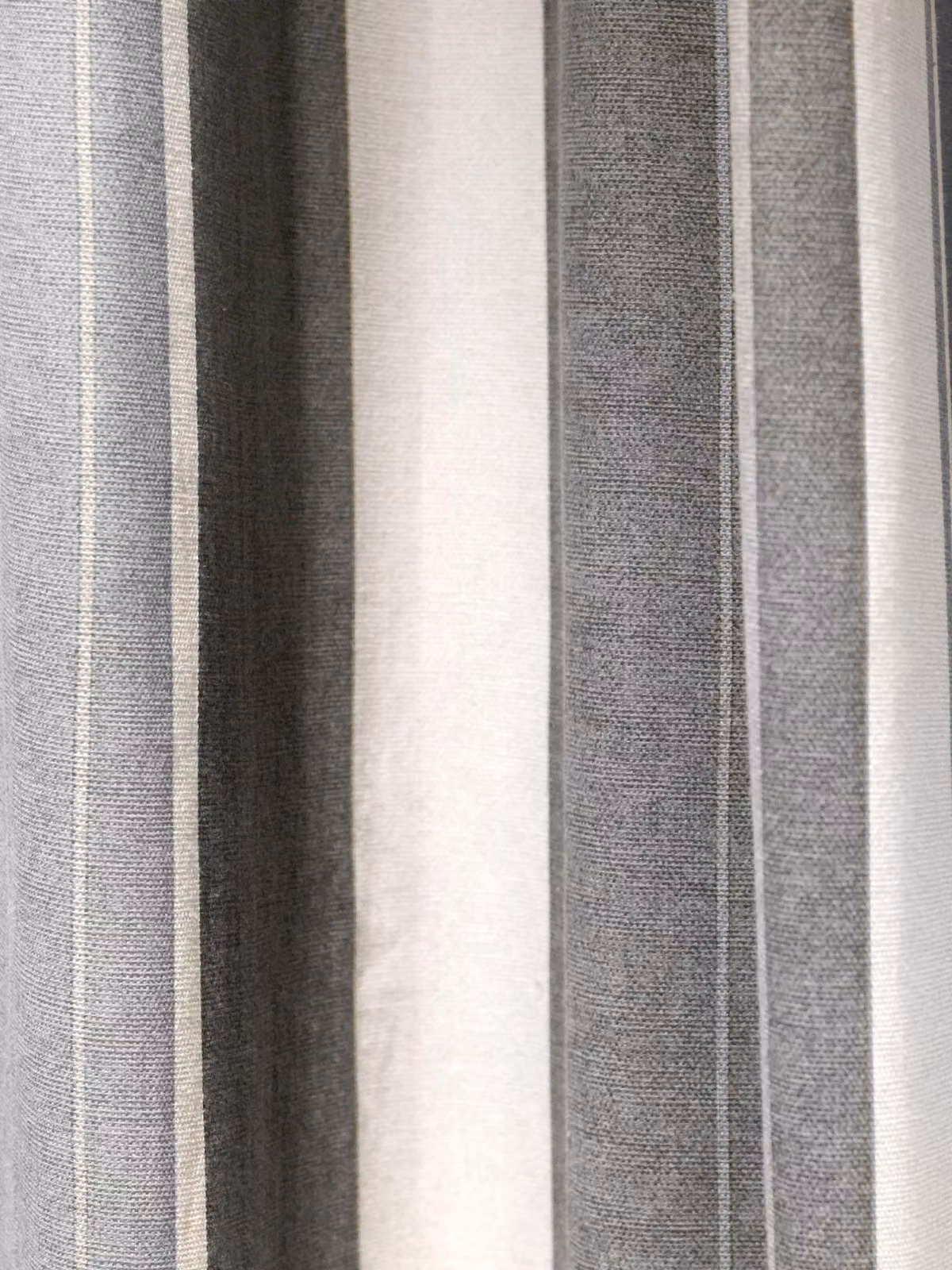 Fusion Whitworth Stripe Fully Lined 100% Cotton Eyelet Curtains in Grey, Width: 229 cm, Drop: 229 cm – 3