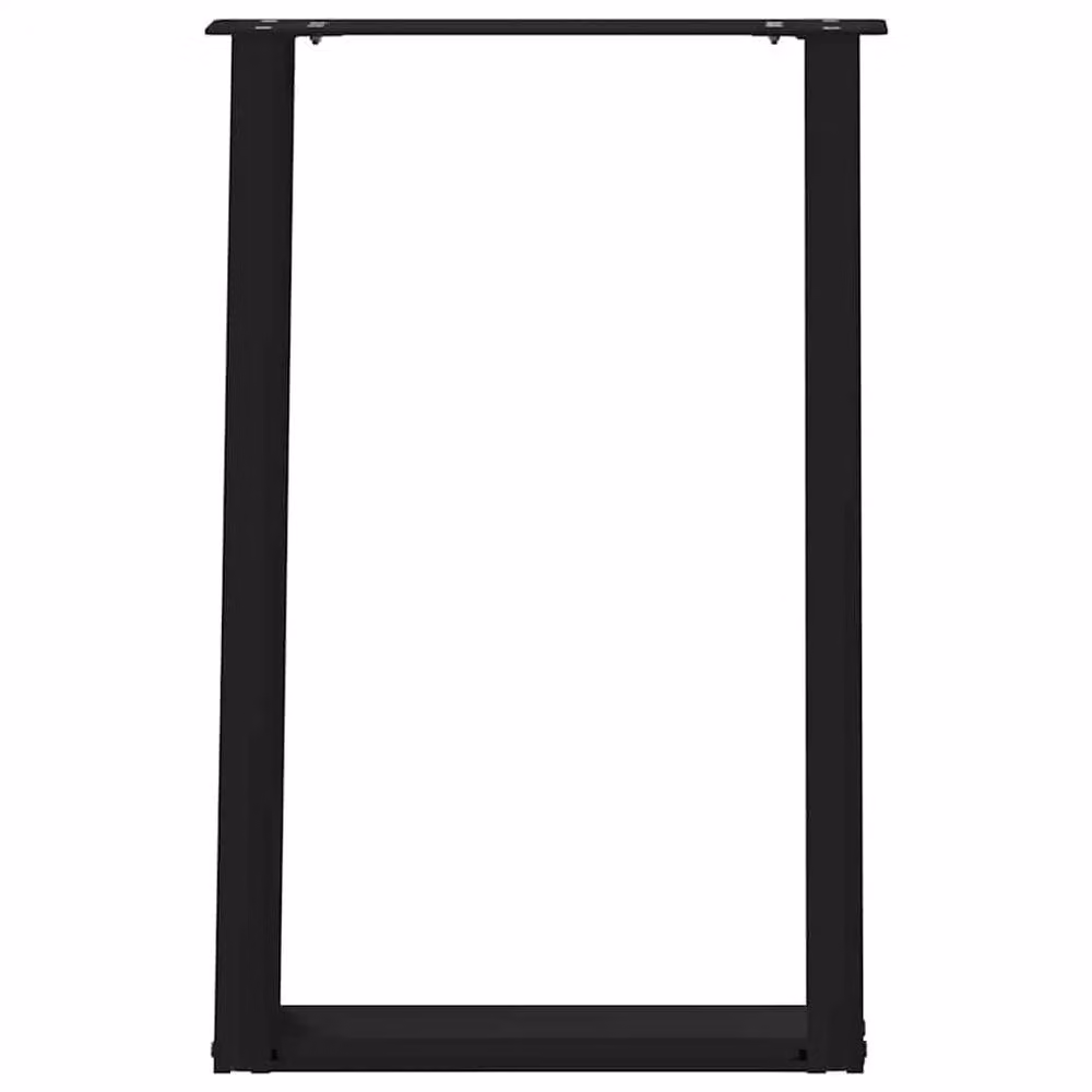 Berkfield Home Modern vidXL U-Shaped Dining Table Legs, 2 Pieces, Black, W: 50 cm, H: 72.5 cm – 3