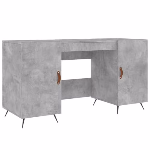 vidaXL Industrial Desk in Grey with Composite and Metal Construction, W/D/H: 140 x 40.7 x 75 cm – 1