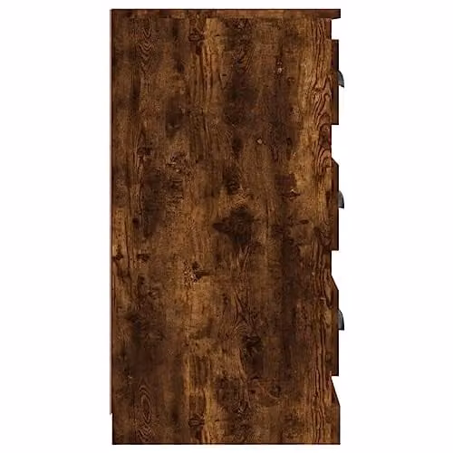 vidaXL Modern Sideboard in Smoked Oak, Brown, W/D/H: 70 x 35.5 x 67.5 cm – 3