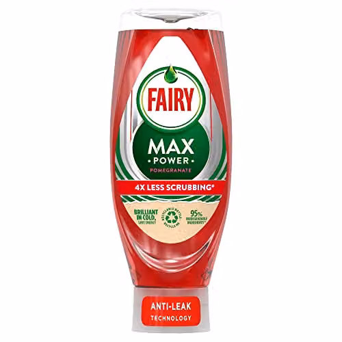 Fairy MaxPower Pomegranate Washing Up Liquid, 640 ml – 1