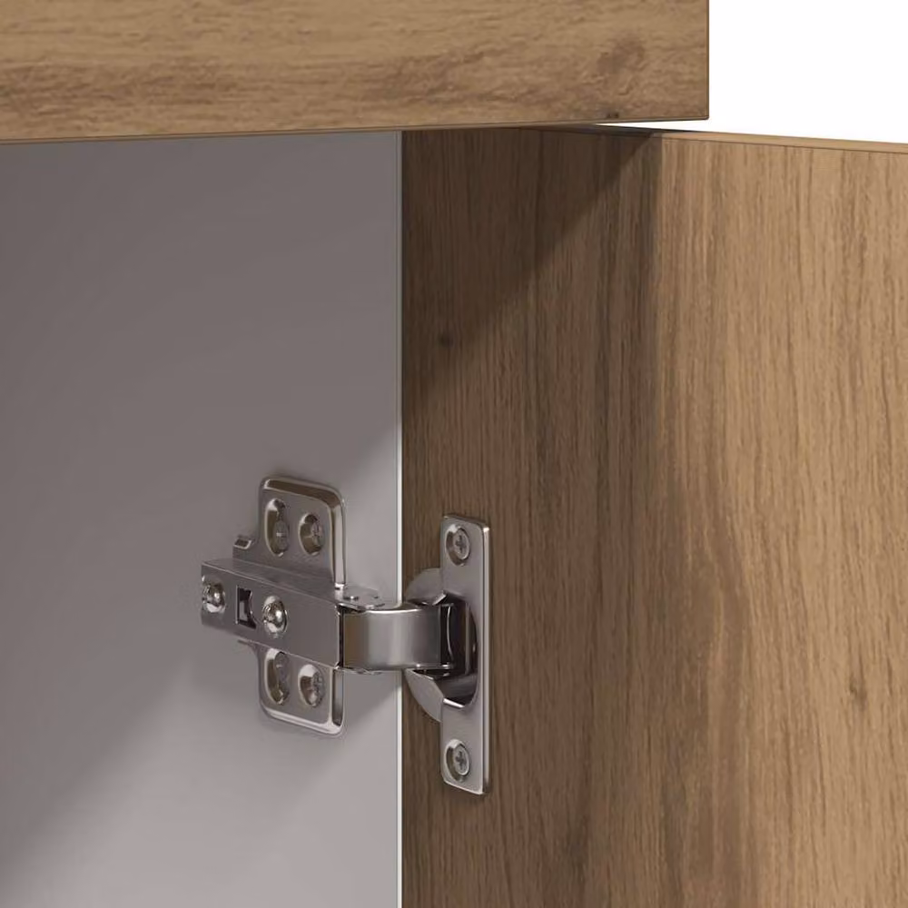 Berkfield Home Lyon Artisan Oak Drawer Bottom Cabinet, Brown, W: 50 cm, D: 46 cm, H: 81.5 cm – 4