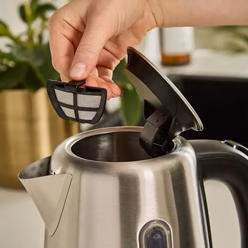 Morphy Richards Equip Kettle in Silver, 1.7 l, with Removable Limescale Filter and Stainless Steel Case – 4