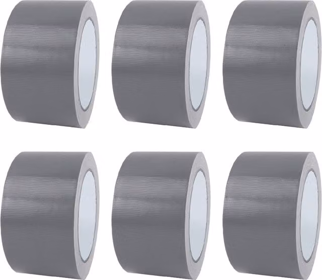 Livingandhome 6 Rolls Multipurpose Grey Cloth Duct Tape