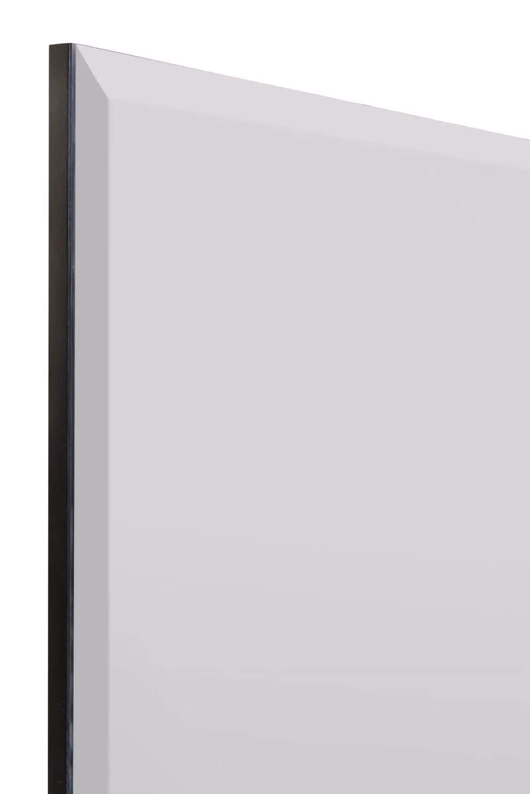 MirrorOutlet Modern Bevelled Square Glass Wall Mirror in Silver, W/H: 100 x 100 cm – 3
