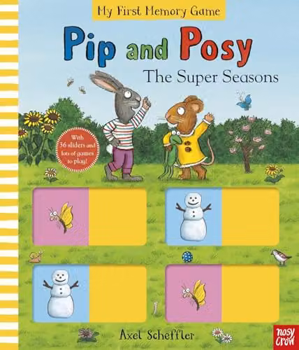Pip and Posy: The Super Seasons Memory Game Book by Nosy Crow, Multicolour