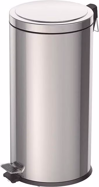 Gr8 Home 30 Litre Stainless Steel Foot Pedal Bin with Soft Close Lid and Removable Inner Bucket in Silver – 7
