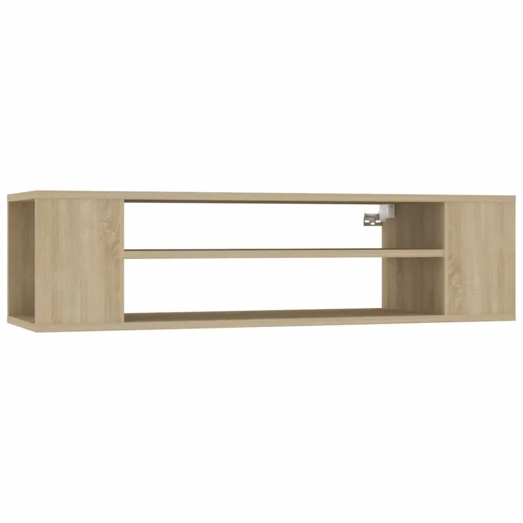 Berkfield Home Wall Mounted Hanging TV Cabinet in Sonoma Oak, Brown, W: 100 cm, D: 30 cm, H: 26.5 cm – 2