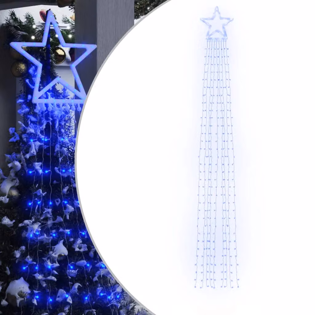 Berkfield Home Christmas Tree Lights with 320 Blue LEDs, 375 cm – 2