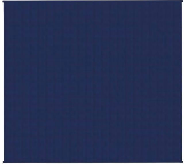Berkfield Home Navy Blue Weighted Blanket with Glass Beads, W/D/H: 200 x 220 cm, 9 kg