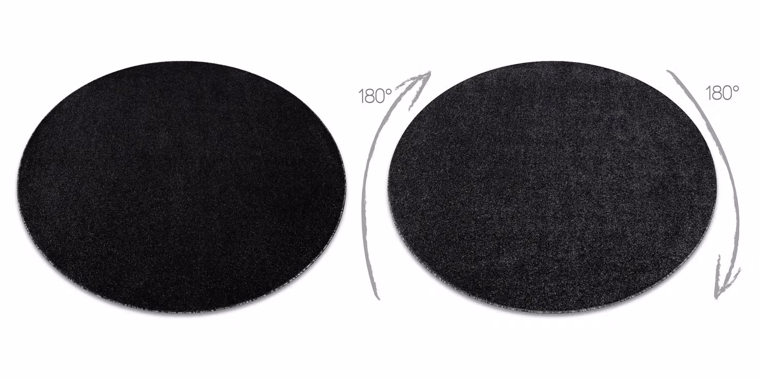 RugsX Eton Plus Round Rug in Metallics, Multicolour and Black, Diameter: 150 cm – 2