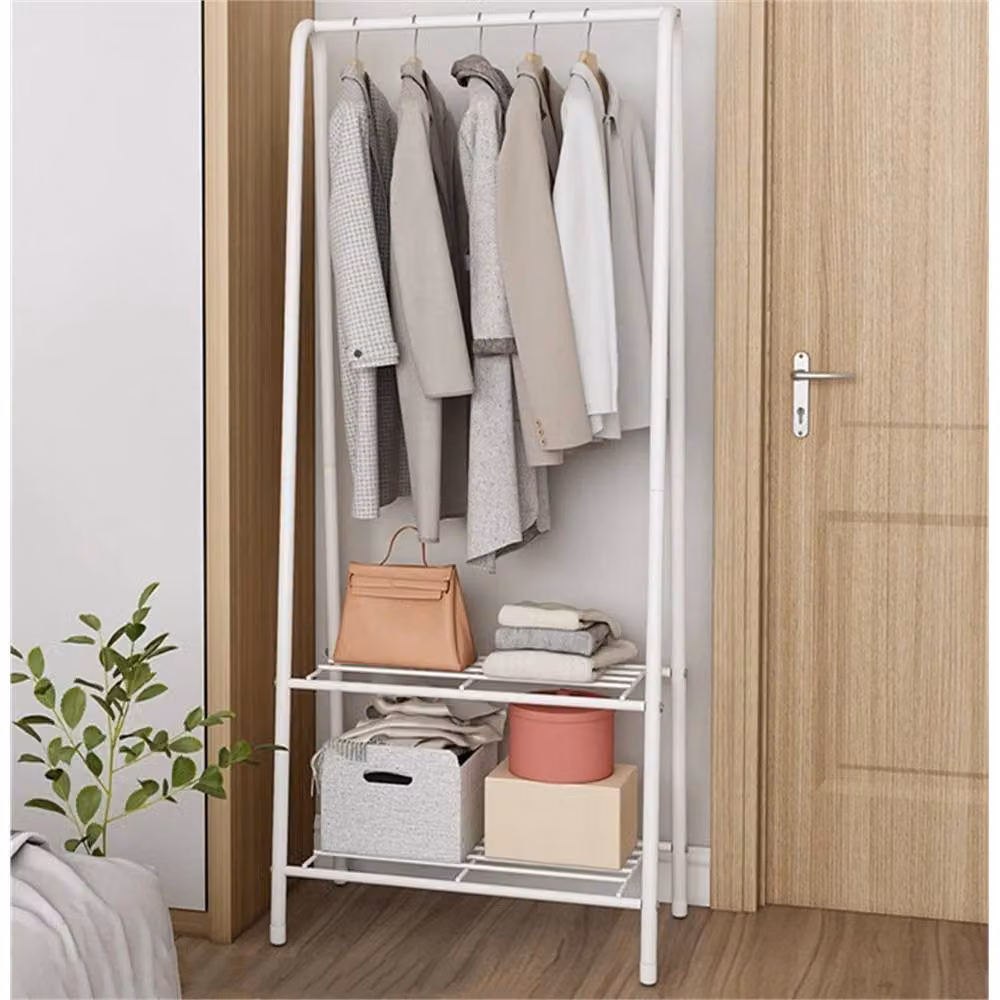 KORVIXA White Heavy Duty Metal Clothes Rail Hanging Rack – 3