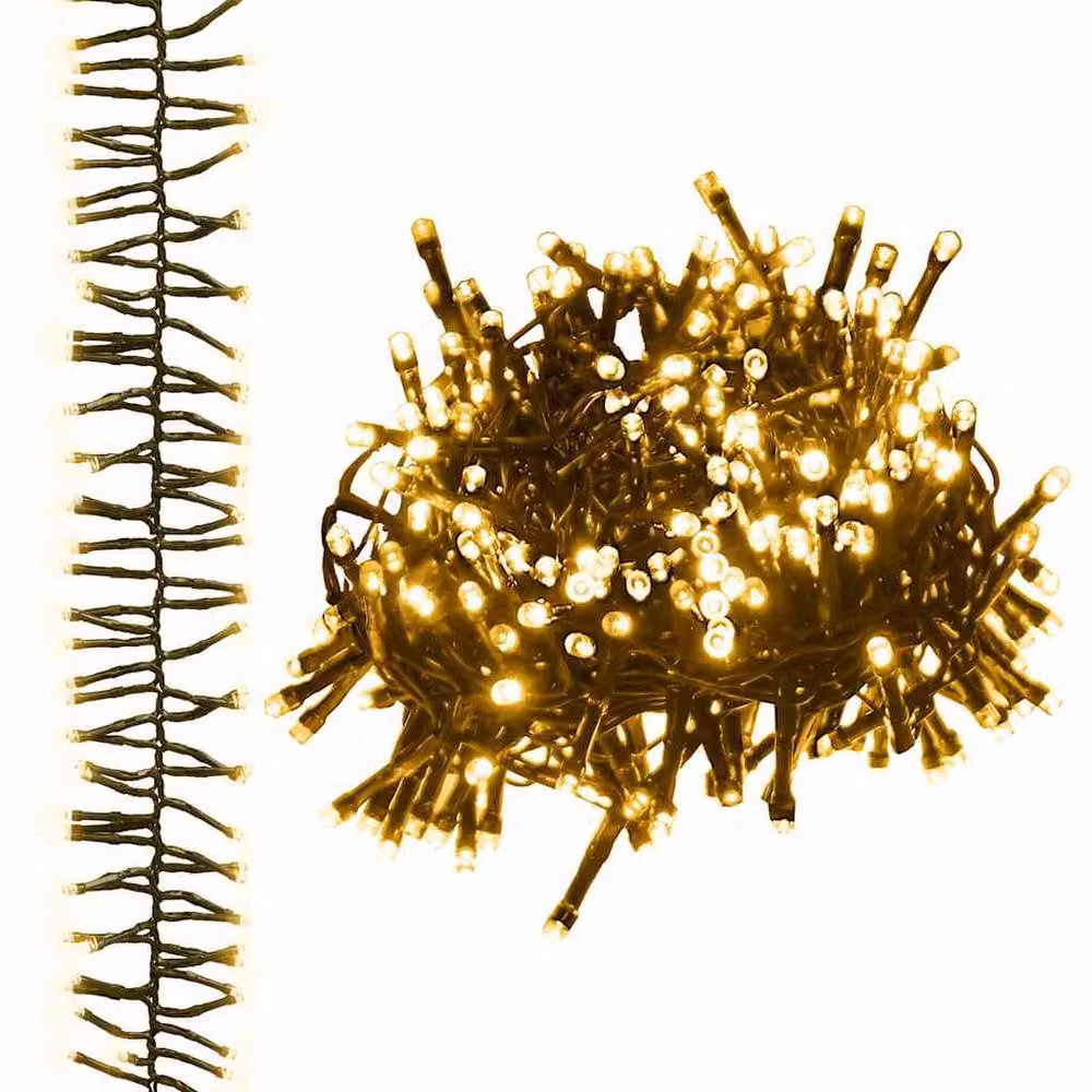 Berkfield Home LED Cluster String Light with 400 Warm White LEDs, 7.4 m PVC – 2