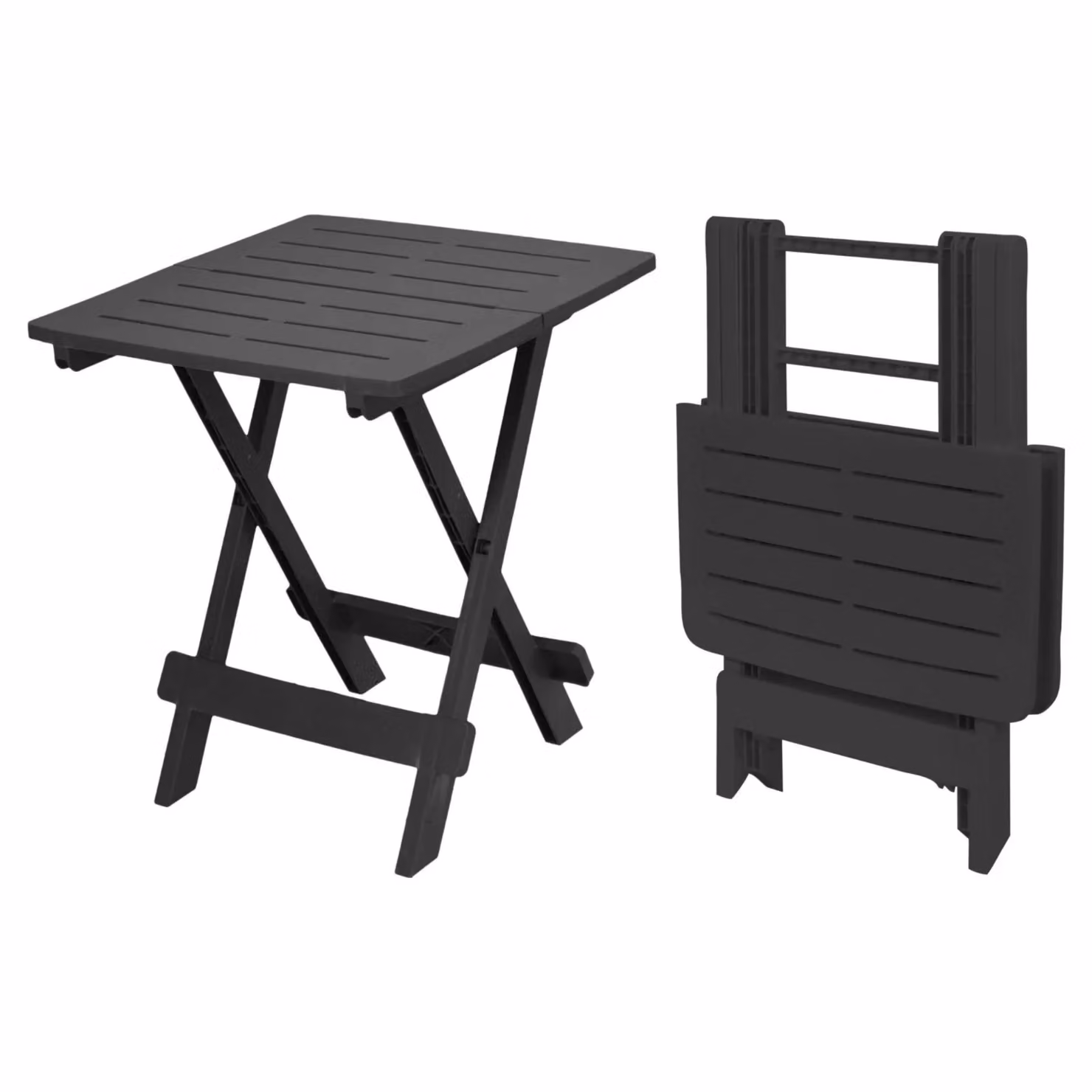 EONLION Portable Foldable Black Plastic Picnic Tray Table for Camping and Garden, W/D/H: 50 x 45 x 43 cm – 3