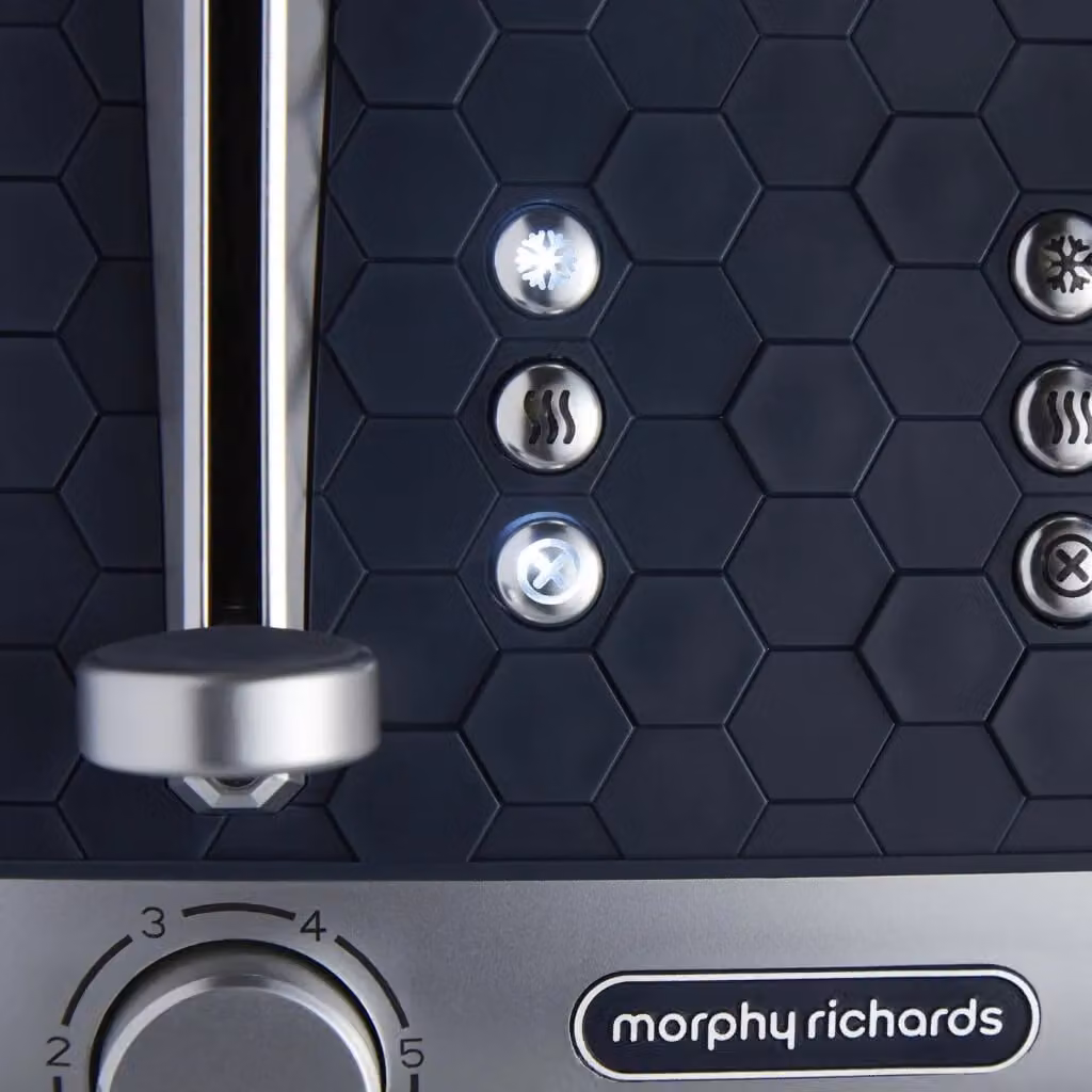 Morphy Richards Cassini 4-Slice Toaster in Black and Dark Blue – 6